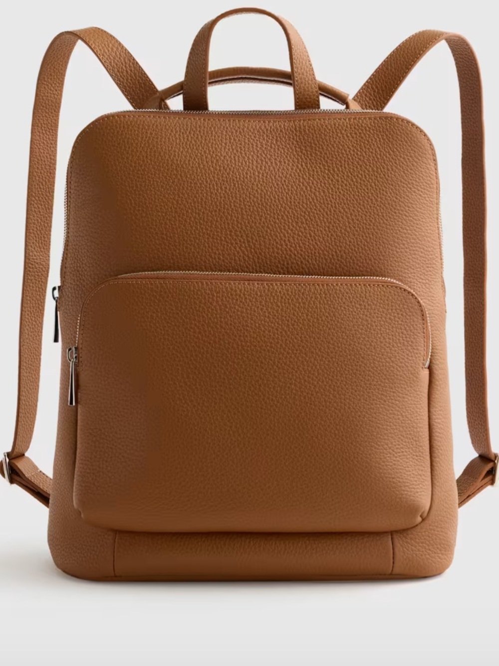 Quince Italian Leather Convertible Backpack Cognac